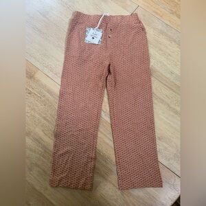 Kate Quinn Orange Relaxed Button Pant 5Y